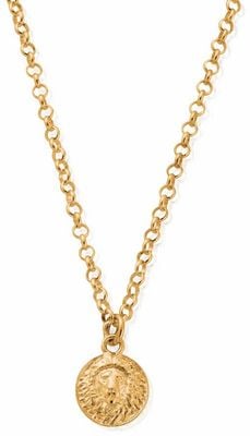 ChloBo Belcher Chain Lion Gold-Plated Necklace CC-G-NE-22-S1