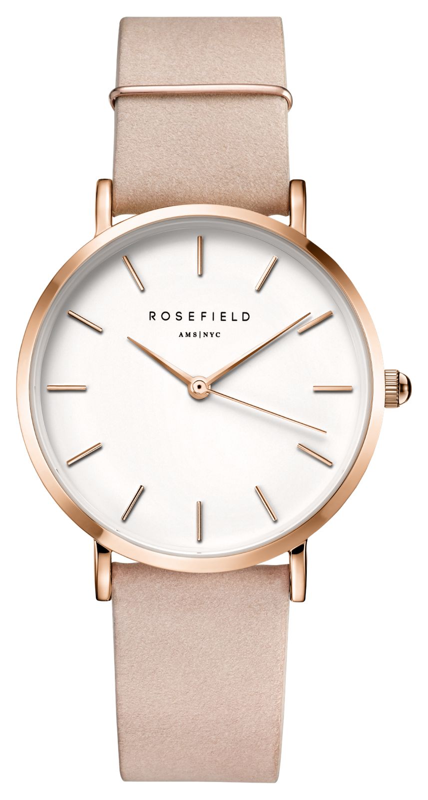 Rosefield WSPR-W73 West Village (33mm) White Dial / Soft Watch