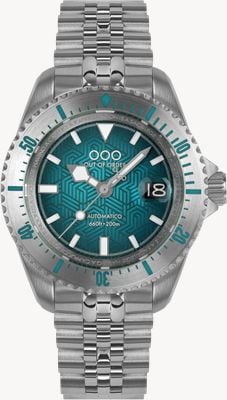 Out Of Order Diverissimo Azteco - Ottanio Automatic (42mm) Double-Layer Aqua Dial / Stainless Steel Bracelet Watch OOO.001-32