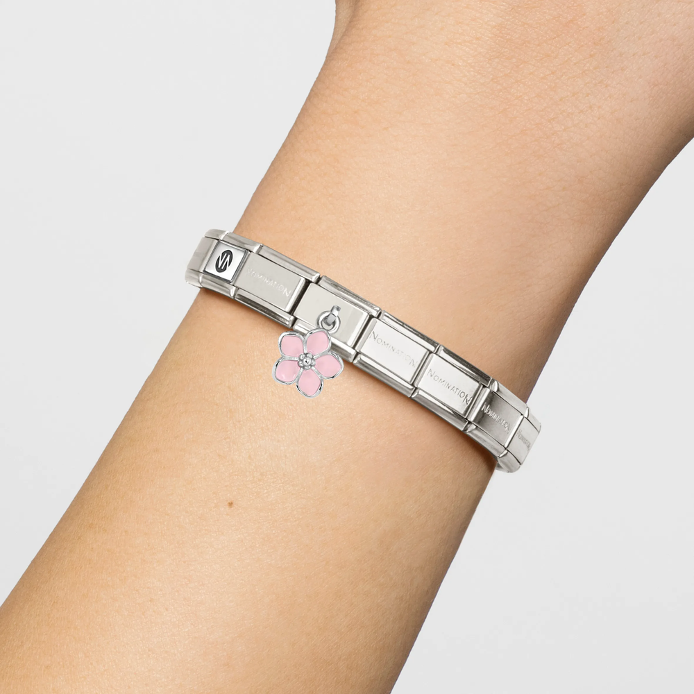 Nomination Classic - Pink Enamel Flower Charm 331805/23 - alternate view 2