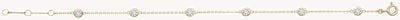 Treasure House 9ct Yellow Gold Cubic Zirconia Bracelet BR600