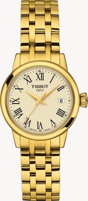 Tissot Classic Dream Quartz (28mm) Ivory Dial / Gold PVD Stainless Steel Bracelet T1292103326300