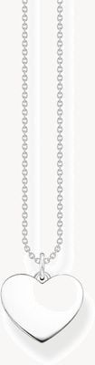 Thomas Sabo Sterling Silver Engravable Heart Necklace 40-45cm KE2128-001-21-L45V