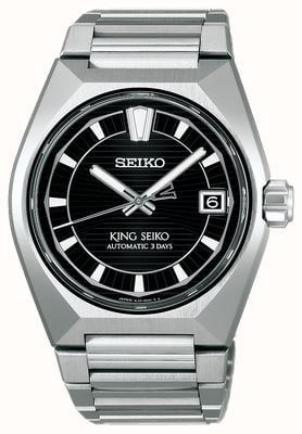 Seiko King Seiko VANAC 'Tokyo Highway' Automatic (41mm) Night Black Dial / Titanium Bracelet HKF003J1