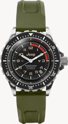 Marathon x Jeep® Rubicon GSAR® Automatic (41mm) Black Dial / OD Green Rubber Strap WW194006SS-4101