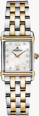 Herbelin Art Deco Diamonds Set Women's Two Tone Watch 17478BT59