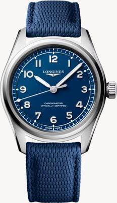 LONGINES Spirit Pilot Automatic (39mm) Blue Dial / Blue Hybrid Rubber Strap L38094939