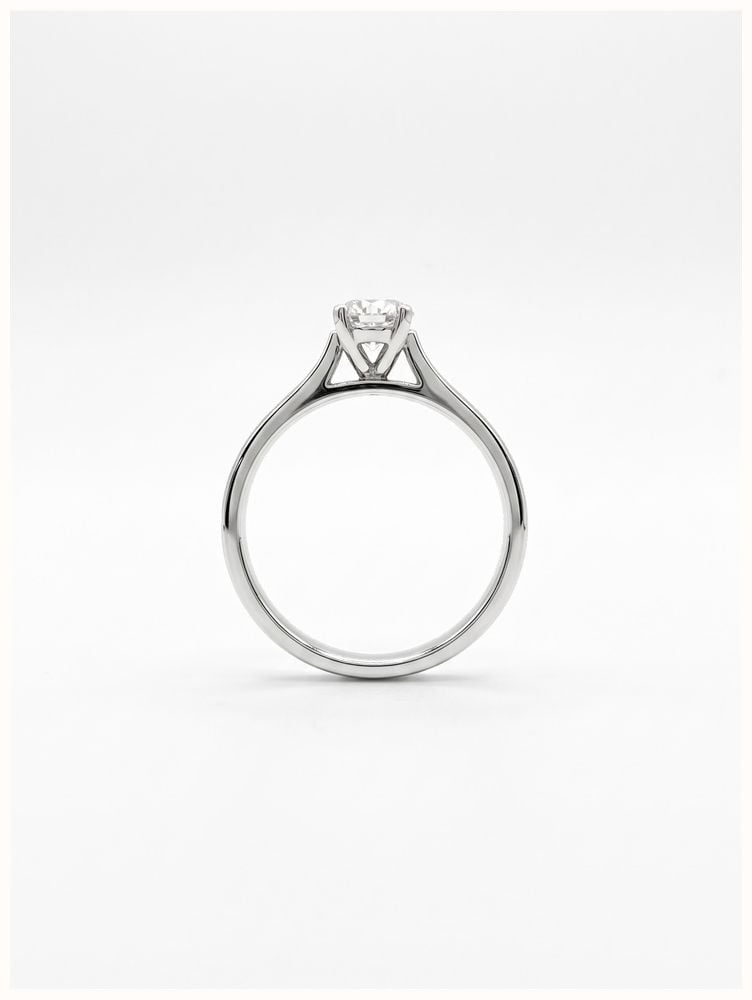 0.50ct Round Brilliant Natural Diamond Platinum Solitaire Ring FCD28350 - alternate view 3