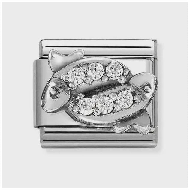 Nomination 330326/12 Classic Pisces Cubic Zirconia Sterling Jewellery