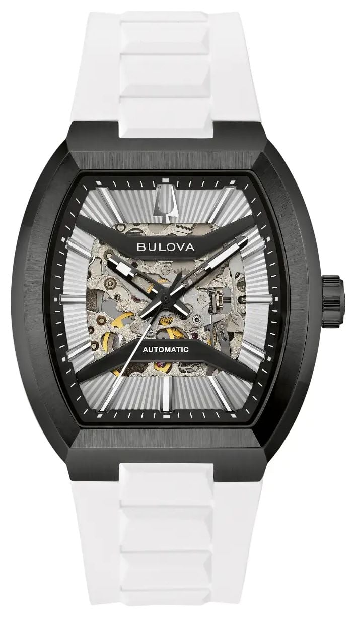 Bulova 98A345 Maquina Automatic (40mm) Black Skeleton Dial Watch
