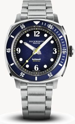 Duckworth Prestex Men's Belmont (42mm) Blue Dial / Stainless Steel Bracelet D328-03-ST
