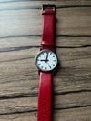 Customer picture of Mondaine Genuine Leather Strap - Red - (18mm) FE311830Q5