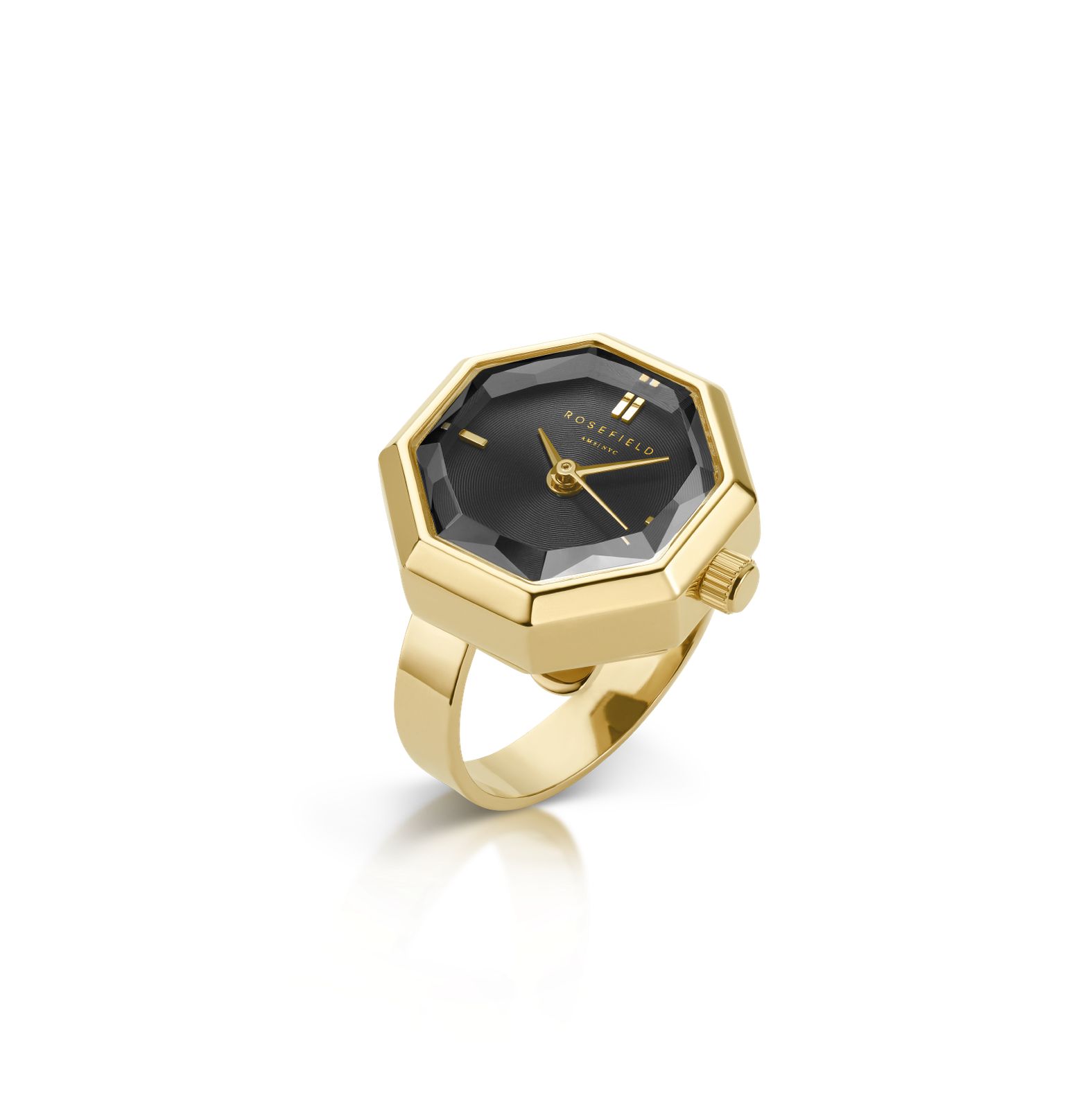 Rosefield SBGSG-O67 Studio Edition - Watch Ring (18mm) Black