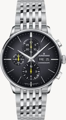 Junghans Meister Chronoscope Automatic (40.7mm) Dark Grey Dial / Stainless Steel Bracelet 27/4429.46