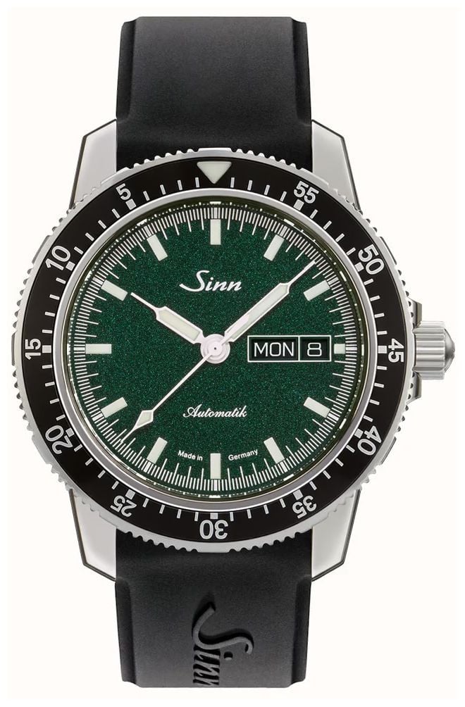 Sinn 104.0131 BLACK RUBBER PIN BUCKLE 104 St Sa I MG (41mm) Watch