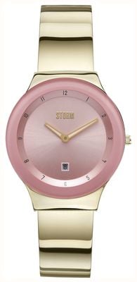 STORM LUCKI GOLD PINK (33mm) Pink Dial / Gold PVD Stainless Steel Bracelet 47559/GD/PK