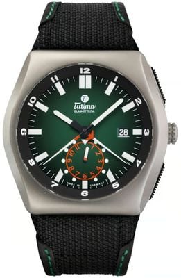 Tutima Glashütte M2 Automatic Chronograph (46mm) Green Dégradé Dial / Black Kevlar Strap 6450-04