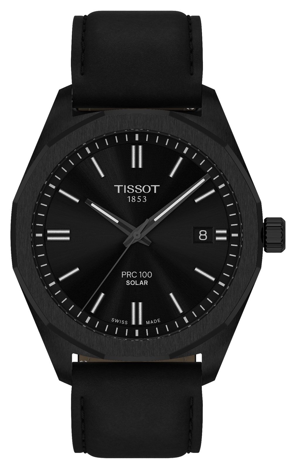 Tissot T1514223605100 PRC 100 Solar (39mm) Black Dial / Watch