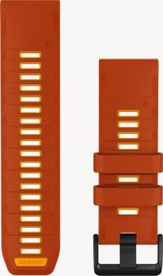 Garmin QuickFit Bands (26mm) Autumn Orange/Spark Orange Silicone with Black Hardware - Strap Only 010-14508-03