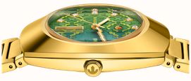 RADO DiaStar Original Automatic Diamond (38mm) Green Mosaic Dial / Gold PVD Stainless Steel Bracelet R12161313 - alternate view 3