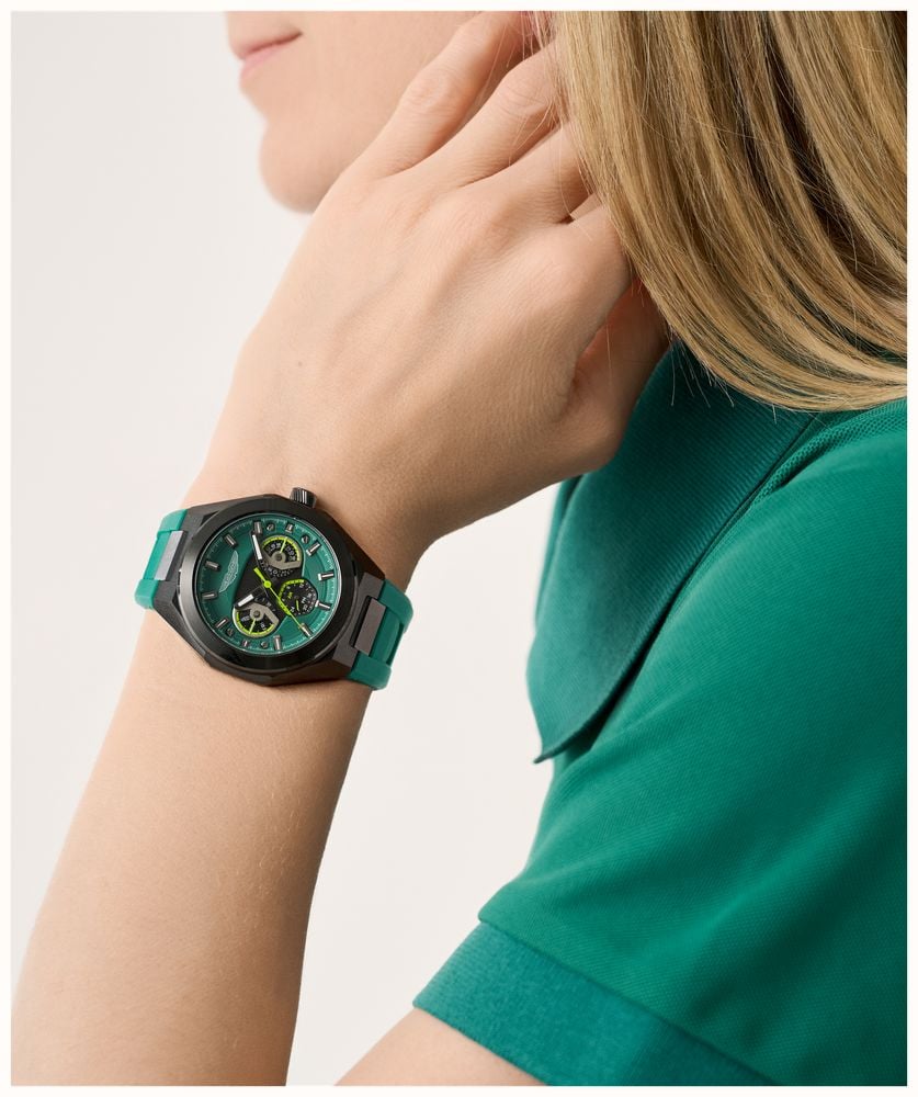 Aston Martin Thrill TKS W Quartz Multifunction (42mm) Podium Green Dial / Podium Green Silicone Strap MTRI1F503 - alternate view 5