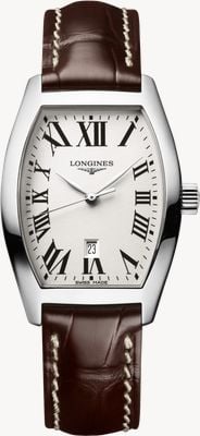 LONGINES Evidenza Quartz (26mm) Opaline Ivory Dial / Brown Leather Strap L21554715