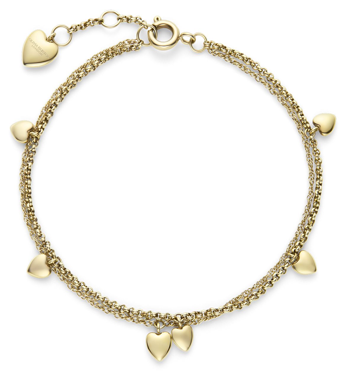 Olivia Burton 24100460 Classic Mini Heart Gold Plated Double Jewellery