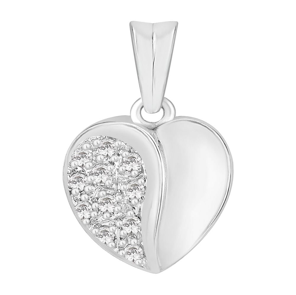 P4303-SK Part PavÃ© Set Heart Pendant (0 Jewellery - Perfection Crystals - Modalova