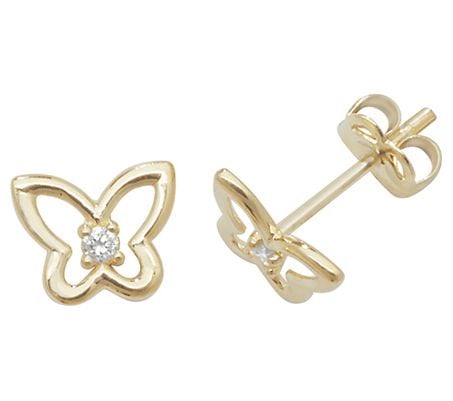 Treasure House ES445 9ct Yellow Gold Cubic Zirconia Jewellery