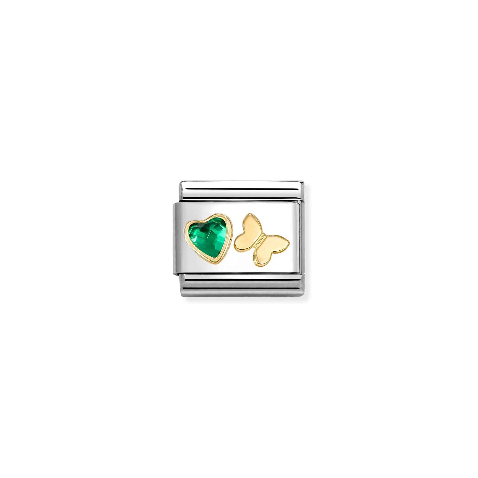 Nomination 030613/15 Classic Green Cubic Zirconia Heart & Jewellery