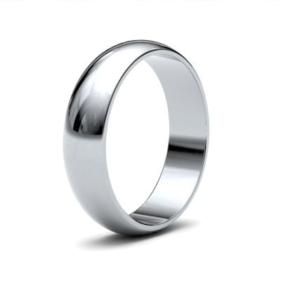 James Moore Wedding Ring  | 5mm | Light | Size D-Shape | AG_5LLD-9W AG_5LLD-9W