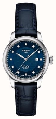Tissot Le Locle Diamond Automatic (29mm) Blue Clous de Paris Dial / Blue Leather Strap T0062071604600