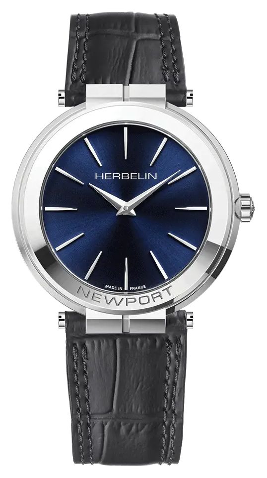 Herbelin 19522AP15S Men's Newport Slim (40mm) Blue Dial / Watch
