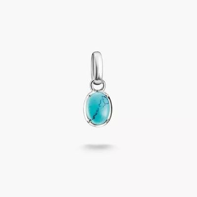 Thomas Sabo Silver Charm Pendant Birthstone December Connect CC1340-404-17