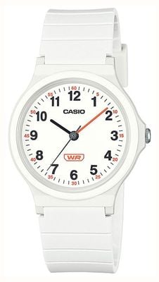 Casio LQ Series (31.5mm) White Dial / White Bio-Based Resin Strap LQ-24B-7BEF