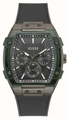 Guess PHOENIX Multifunction (44mm) Black Dial / Black Silicone Strap GW0956G3