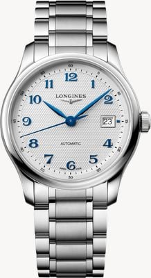 LONGINES Master Collection Automatic (39mm) Silver "Barleycorn" Dial / Stainless Steel Bracelet L29494736
