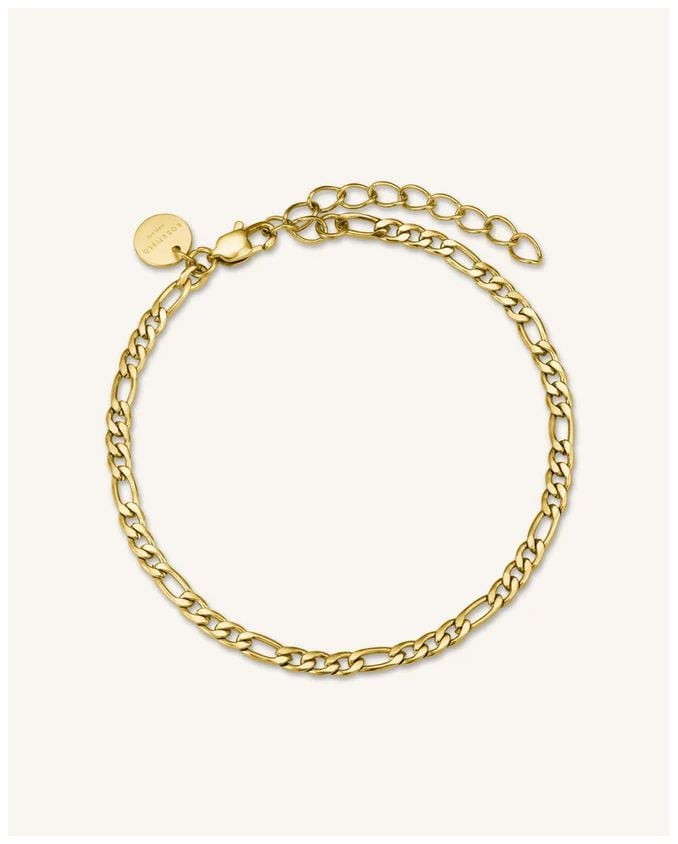 Rosefield Jewellery JBFCG-J532 Figaro Chain Gold Plated