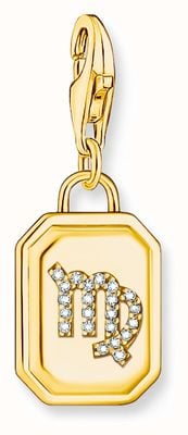 Thomas Sabo Gold-Plated Charm Pendant Zodiac Sign Virgo With Zirconia 2161-414-39