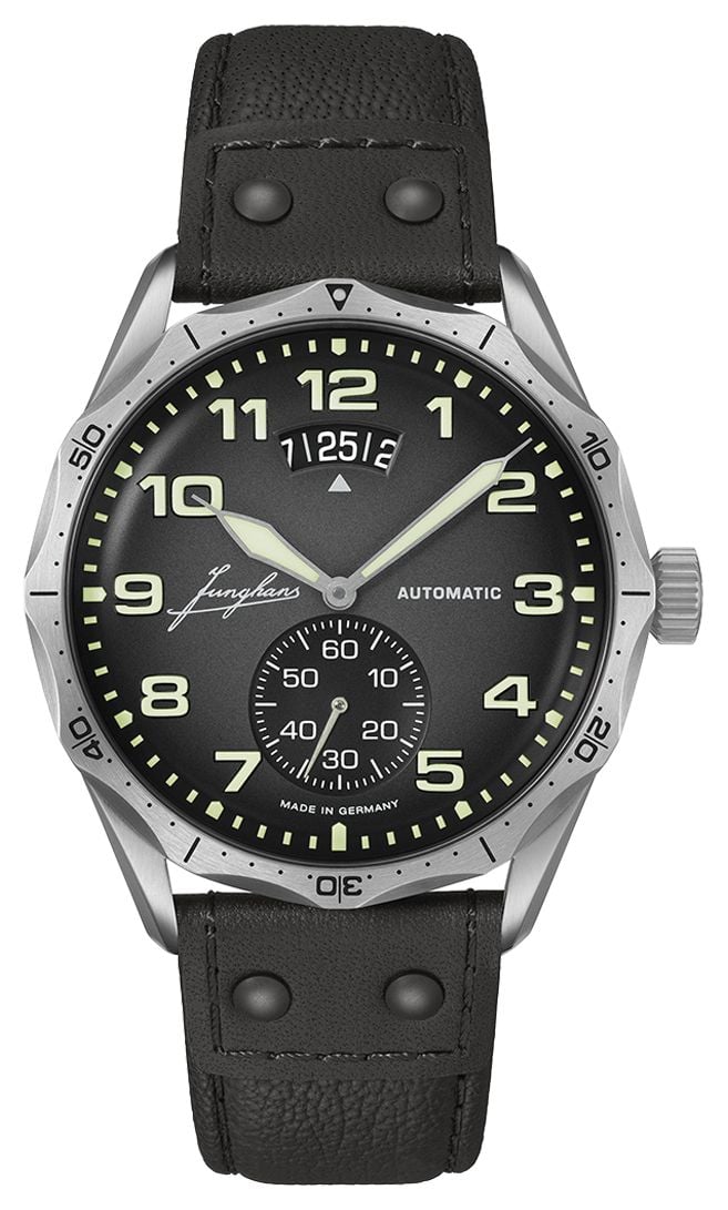 Pilot Automatic (43.3mm) Dark Dial Watch - Junghans - Modalova