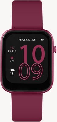 Reflex Active Series 12 Multi-Function Smartwatch (38mm) Digital Dial / Berry Red Silicone RA12-2158