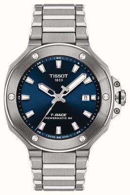 Tissot T-Race Powermatic 80 (41mm) Blue Sunray Dial / Stainless Steel Bracelet T1418071104100