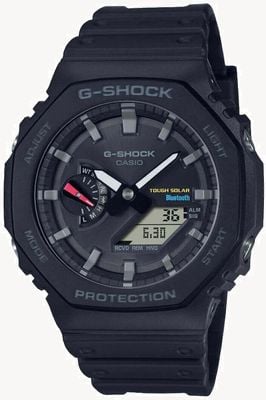 Casio Men's Bluetooth G-Shock Black Solar Power Watch With Resin Strap GA-B2100-1AER