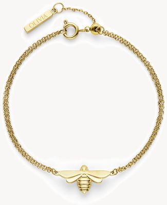 Olivia Burton Signature Honey Bee Gold Plated Bracelet 24100477