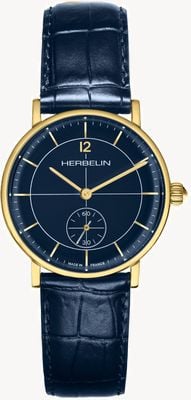 Herbelin Women's Inspiration (32mm) Blue Dial / Blue Leather Strap 10647P15