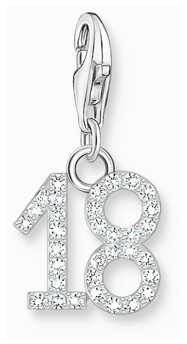 Thomas Sabo 2134-051-21 Number '18' Zirconia Sterling Silver Jewellery