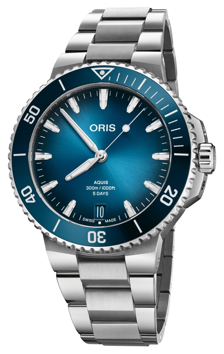ORIS 01 400 7790 4135-07 8 23 02PEB Aquis Date Calibre 400 Watch