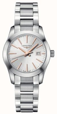 LONGINES Conquest Classic (29.5mm) Silver Sunray Dial / Stainless Steel Bracelet L22864726