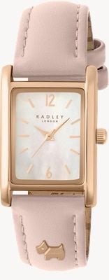 Radley Women's Hanley Close (24mm) Mother-of-Pearl Dial / Pink Leather Strap RY21724