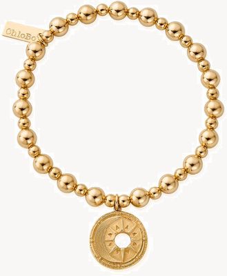 ChloBo Mini Small Ball Midnight Bracelet Gold Plated GBMSB3175